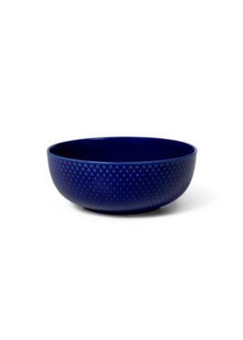 Lyngby Porcelain - Skål - Rhombe Color Skål 15 cm - Dark Blue