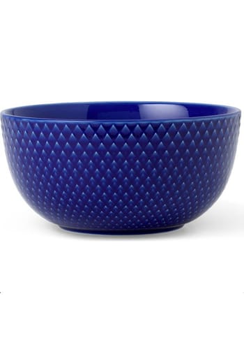 Lyngby Porcelain - Miska - Rhombe bowl Ø11 cm - Dark Blue