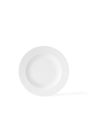 Lyngby Porcelain - - Rhombe Deep Plate Ø23 cm - White