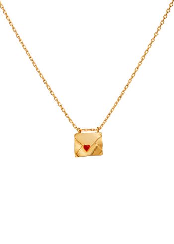 Maanesten - Necklace - With Love Necklace - Gold plated