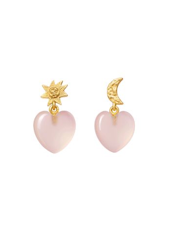 Maanesten - Náušnice - Care Earrings - 18 ct gold plated 925 Sterling silver