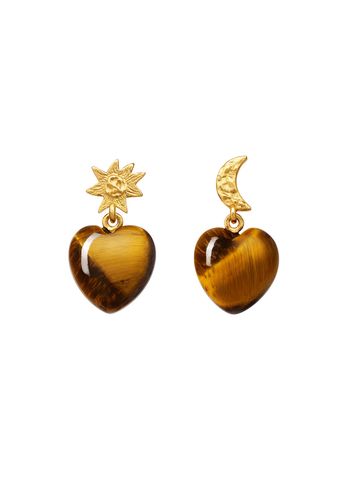 Maanesten - Earrings - Courage Earrings - 18 ct gold plated 925 Sterling silver