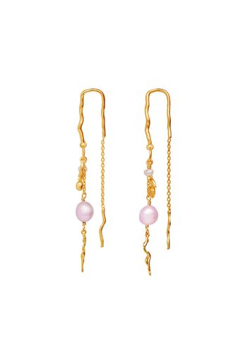 Maanesten - Orecchini - Fiori Earrings - 18 ct gold plated 925 Sterling silver