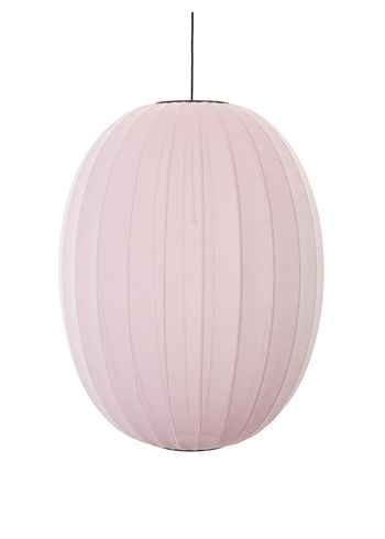 Made by Hand - Hängelampe - High oval Knit-wit - 65 pendant - Light pink