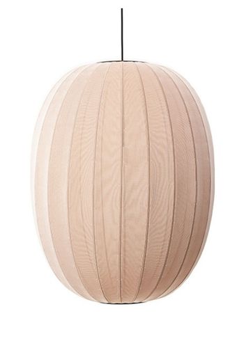 Made by Hand - Hängelampe - High oval Knit-wit - 65 pendant - Sand stone