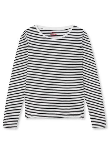 Mads Nørgaard - Camicetta - Organic Jersey Tenna Tee FAV - White/Black