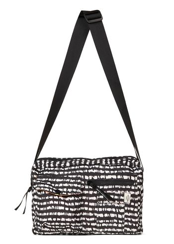 Mads Nørgaard - Kroppsväska - Bel One Art Cappa Bag - Scribble Black/Arctic Wolf AOP