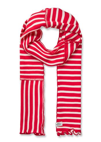 Mads Nørgaard - Halsduk - 2x2 Leftover Thorla Scarf - High Risk Red/White Alyssum