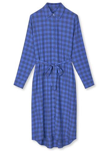 Mads Nørgaard - Dress - Check Pop Zina Dress - Amparo Blue Check