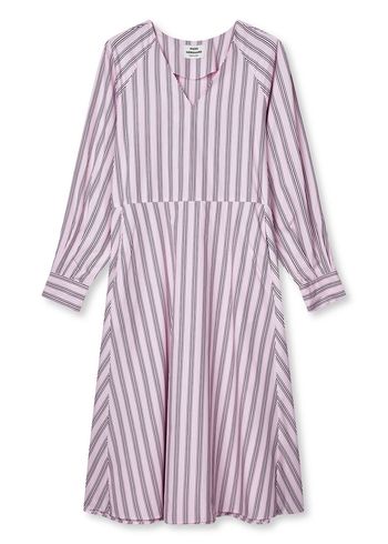 Mads Nørgaard - Vestido - Poplinda Esme Dress - Pinstripe/Parfait Pink