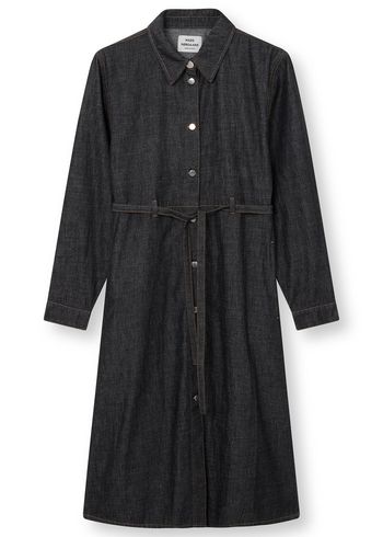 Mads Nørgaard - Vestido - Soft Denim Svanil Dress - Black Melange