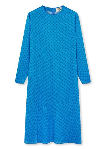 Mads Nørgaard - Dress - Star Enna Dress Aop - Micro Dot AOP/Mediterranean Blue