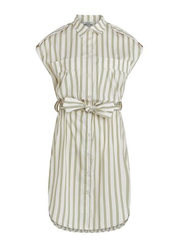 Mads Nørgaard - Dress - Organic Poplin Sannie Dress - Candy Stripe Elm/White Alyssum