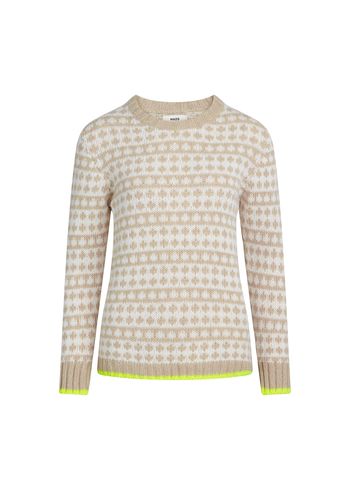 Mads Nørgaard - Neulo - Recycled Iceland Kimilla Sweater - Winter White/Iced Coffee