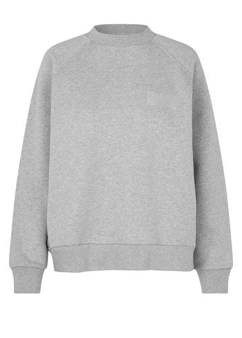 Mads Nørgaard - Sweatshirt - Organic Sweat Allium Sweatshirt - Light Grey Melange