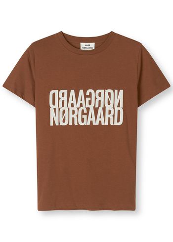 Mads Nørgaard - T-shirt - Single Organic Trenda P Tee - Cambridge Brown