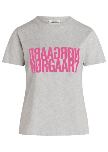 Mads Nørgaard - Maglietta - Single Organic Trenda P Tee - Light Grey Melange