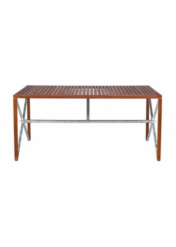 Magnus Olesen - Mesa de jardín - Xylofon Table - Oiled Teak / Hot-dip galvanized steel - Rectangular