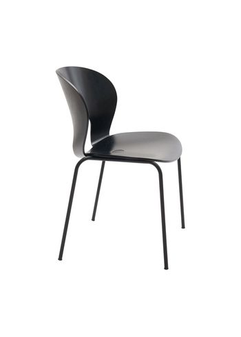 Magnus Olesen - Chaise à manger - Ø Chair - Frame: Black / Seat: Black Painted Oak / Screw: Black / Back: Black Painted Oak