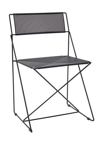 Magnus Olesen - Ruokailutuoli - X-Line Chair - Steel, painted / Black