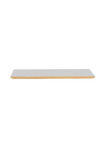 Magnus Olesen - Iläggsskiva - Freya Dining Table Extension Leaf - Frame: Oak / Tabletop: Beige grey linoleum