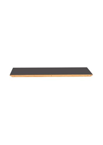 Magnus Olesen - Iläggsskiva - Freya Dining Table Extension Leaf - Frame: Oak / Tabletop: Black linoleum