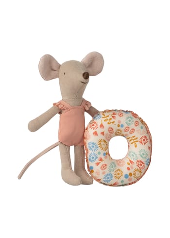 Maileg - Plush toys - Beach Mouse With Float, Little Sister - Flower