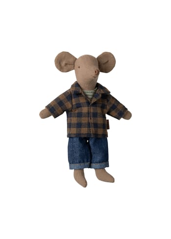 Maileg - Plush toys - Dad Mouse - Light Brown - Light brown