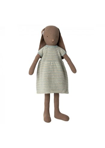 Maileg - Bamse - Rabbit In Knitted Dress - Size 4 - Brown