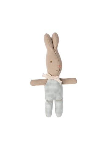 Maileg - Stuffed Animal - Rabbit - My - Light Blue Check