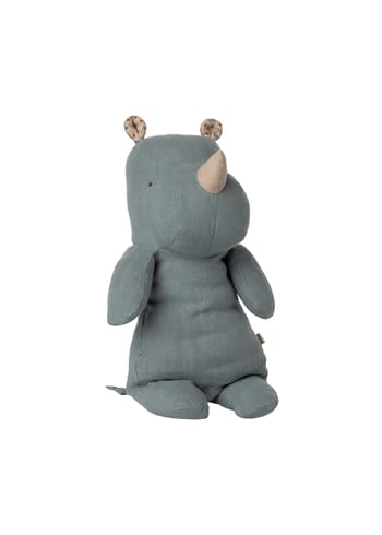 Maileg - Peluche - Safari Friends - Rhino - Medium - Dusty Blue