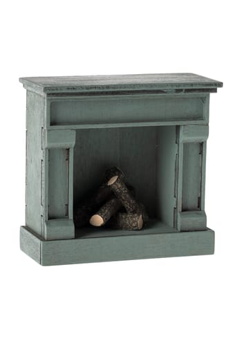 Maileg - Příslušenství pro panenky - Fireplace, Mouse - Blue