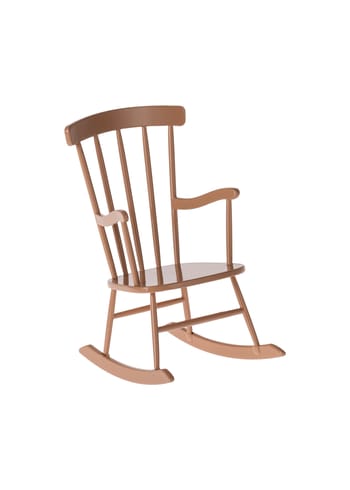 Maileg - Příslušenství pro panenky - Rocking Chair, Mini - Dark Powder