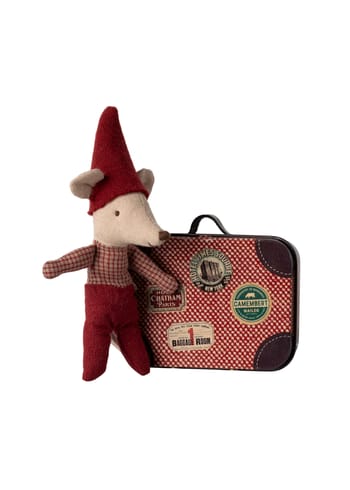 Maileg - Accessori per bambole - Christmas Mouse, Baby In Suitcase - Baby