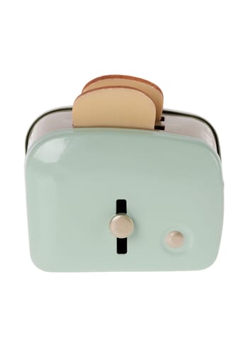 Maileg - Příslušenství pro panenky - Miniature Toaster With Bread - Mint