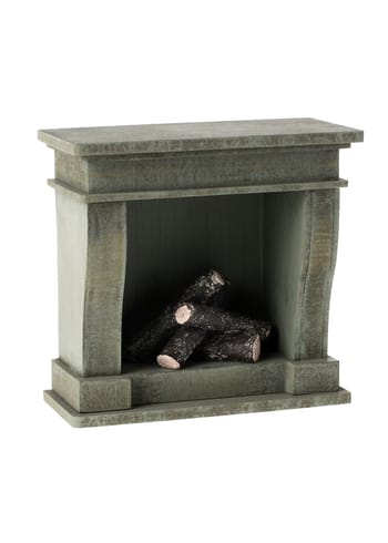 Maileg - Accessoires pour poupées - Miniature Fireplace - Green