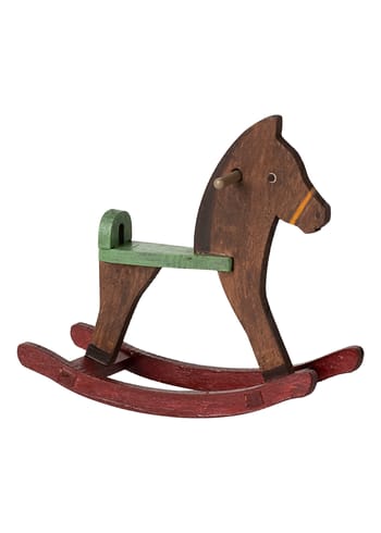 Maileg - Accesorios para muñecas - Rocking Horse - Mouse - Dark brown