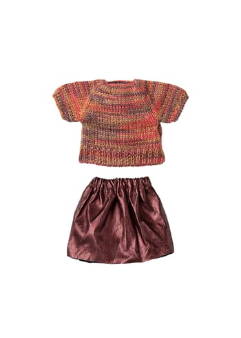 Maileg - Poppen accessoires - Skirt And Knitted Blouse, Mum Mouse - Mouse Mum