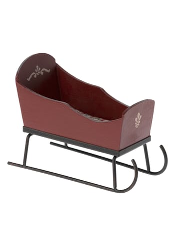 Maileg - Accessoires pour poupées - Sleigh, Mouse - Red