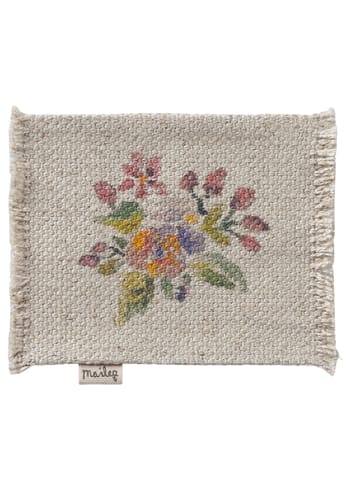 Maileg - Příslušenství pro panenky - Rug, Flowers - Small