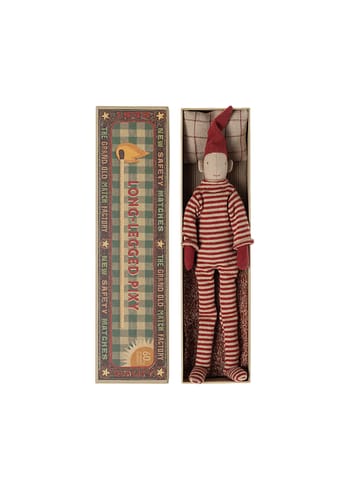 Maileg - Pajamas - Long Legged Pixy In Matchbox - Small