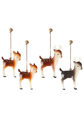 Maileg - Kerstversiering - Rensdyrfamilie, Metal Ornaments - Brown