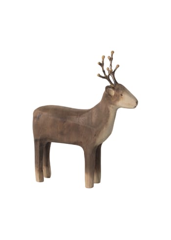 Maileg - Ozdoby świąteczne - Wooden Reindeer - Small