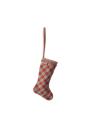 Maileg - Christmas tree decorations - Stocking Ornament - Checker red