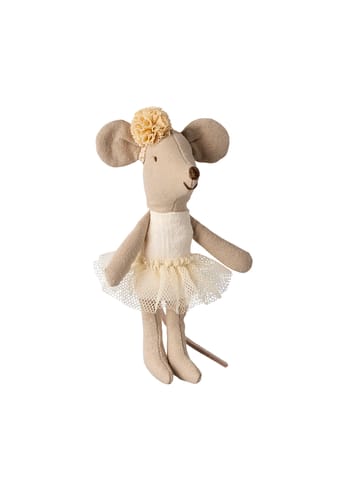 Maileg - Spielzeug - Ballerina mouse, Little sister - Off white