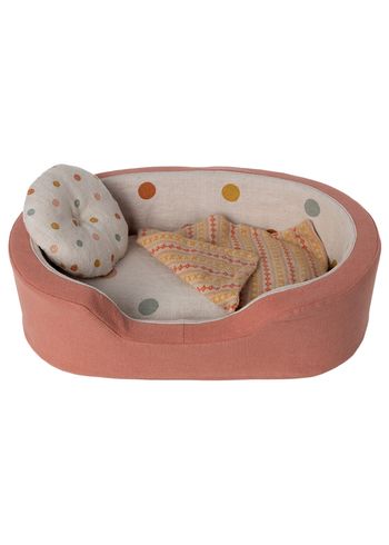 Maileg - Jouets - Cozy basket - Coral - Medium