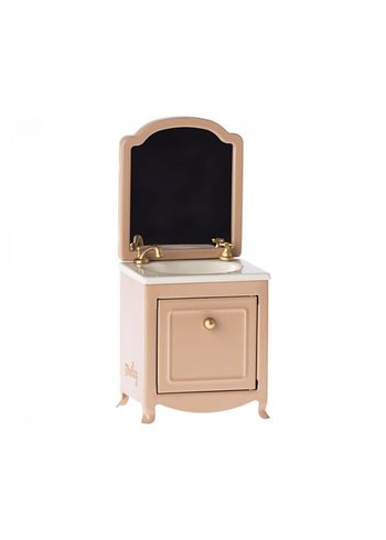 Maileg - Toys - Dresser With Sink And Mirror - Mouse - Blush