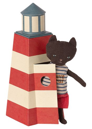 Maileg - Speelgoed - Sauveteur - Tower with cat - Red/White/Black/Blue/Orange