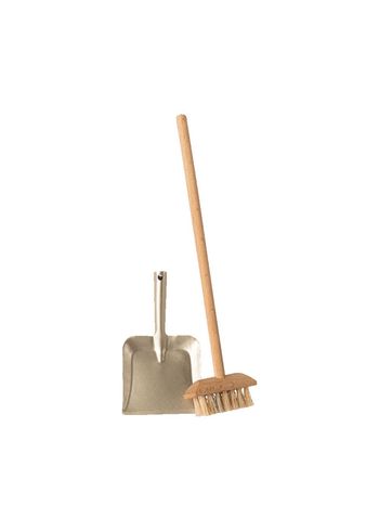Maileg - Zabawki - Miniature Sweeping Set - Wood & Metal