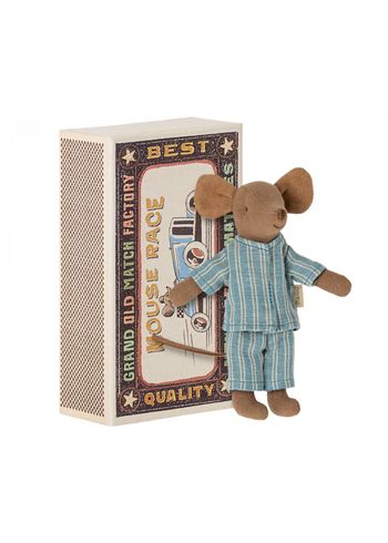 Maileg - Leksaker - Big Brother Mouse In Matchbox - Brown